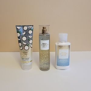 Bath & Body Works "Fresh Coconut Colada" Set - NWT